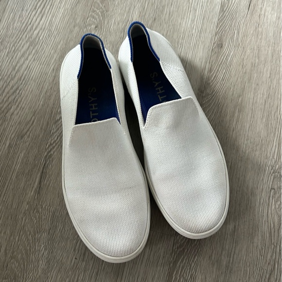 Rothy's Textile Bright White The Original Slip On Sneaker Women’s US 8 EU 38.5. - Picture 1 of 7